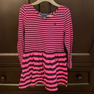 Pink and navy Ralph Lauren dress size 6